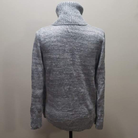 {Kensie} Split Front Turtleneck Sweater - Picture 3 of 5